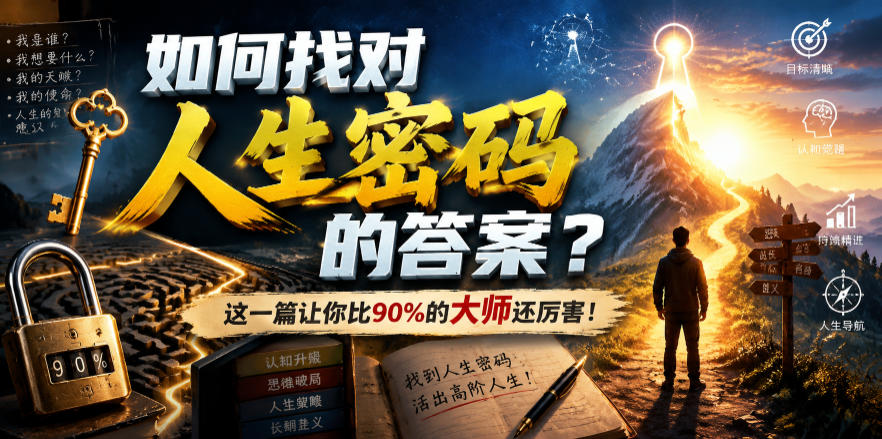 付费文章：如何找对人生密码的答案？这一篇让你比90%的大师还厉害！-Selene网创网