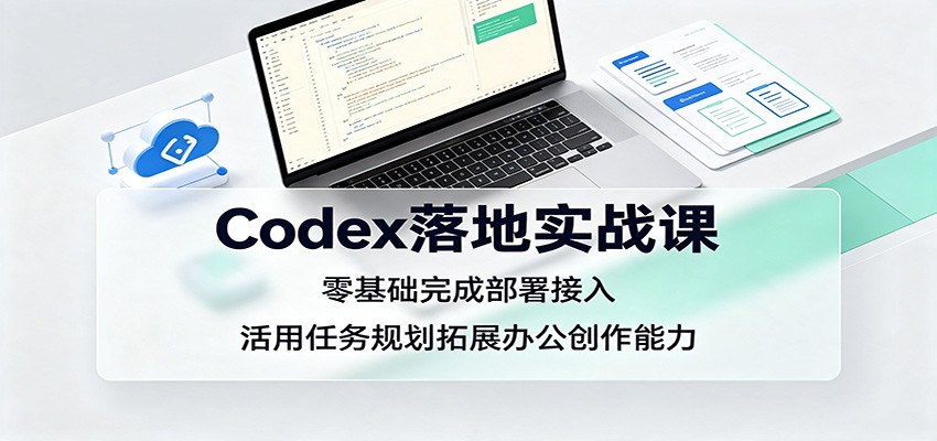 Codex落地实战课：零基础完成部署接入，活用任务规划拓展办公创作能力-Selene网创网