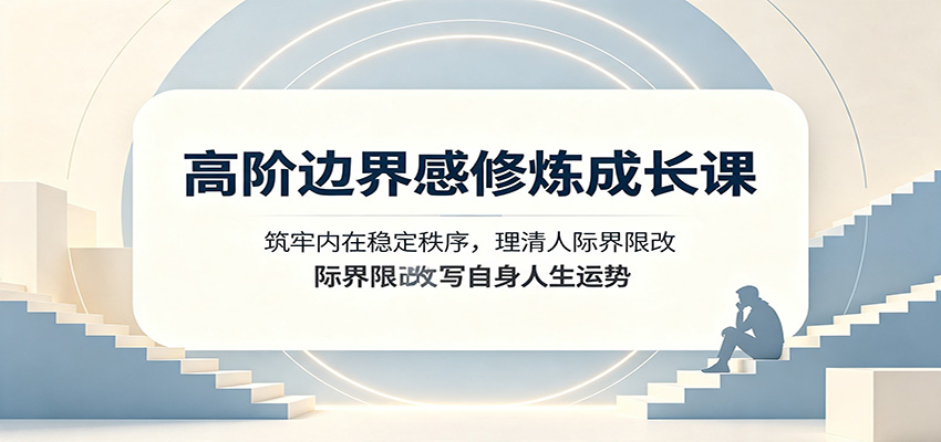 高阶边界感修炼成长课：筑牢内在稳定秩序，理清人际界限改写自身人生运势-Selene网创网