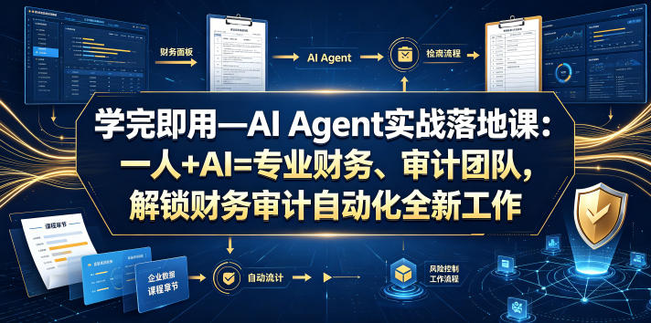 学完即用—AI Agent实战落地课:一人+AI=专业财务、审计团队,解锁财务审计自动化全新工作模式(更新0804)-Selene网创网